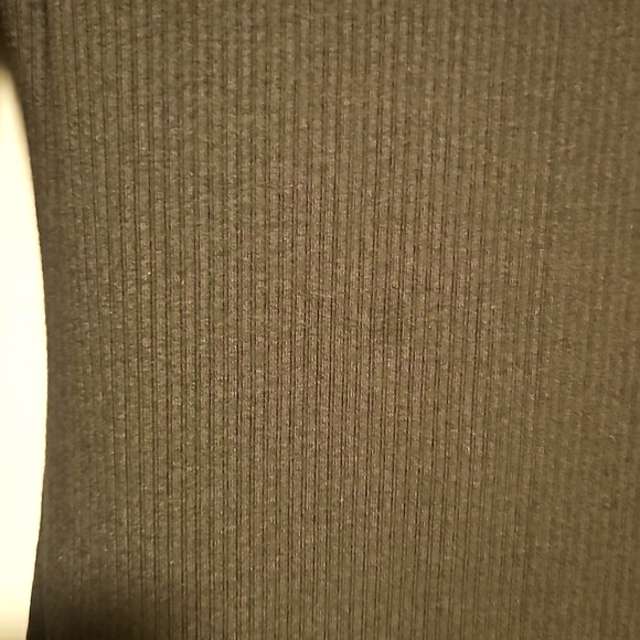 Turtle neck bodycon stretchy dress Olive color size L, fits as a Small - Picture 3 of 6